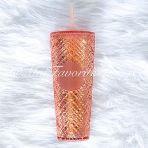Venti Rose Gold Jeweled Starbucks Tumbler